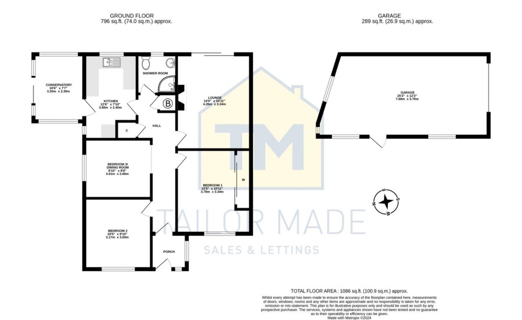 Floorplans For Durham Crescent, Allesley Village, Coventry