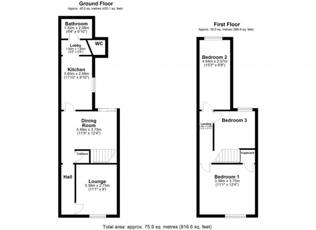 Floorplans For Gulson Road, Lower Stoke, Coventry - EXCELLENT INVESTMENT OPPORTUNITY