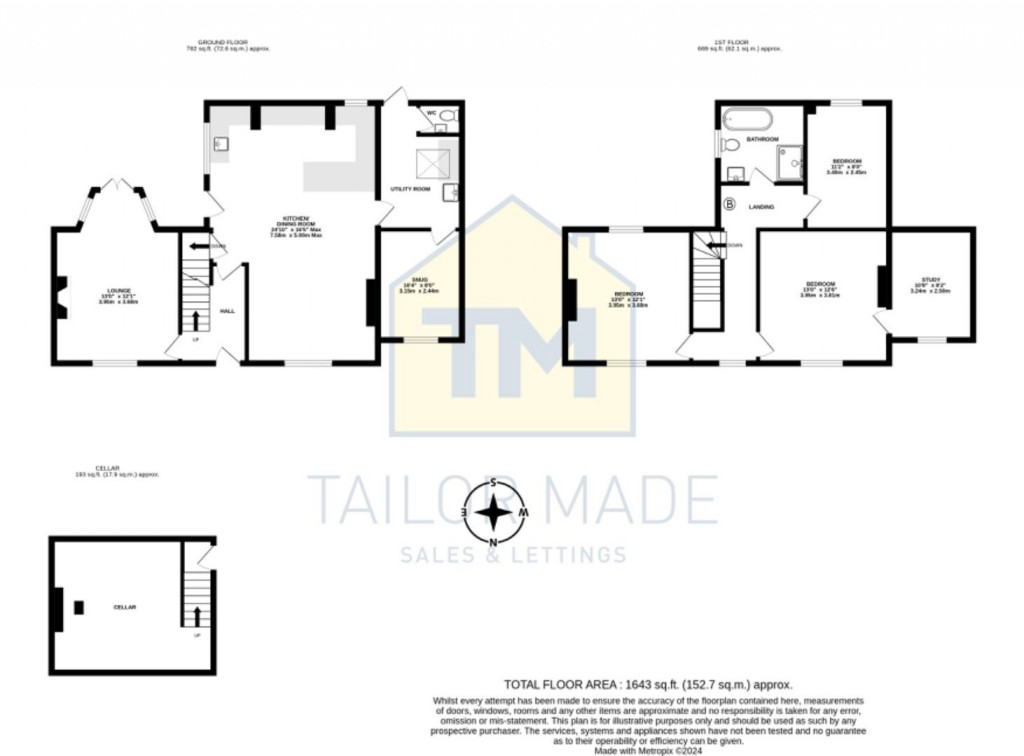 Floorplans For Dovedale, Ousterne Lane, Fillongley, Coventry