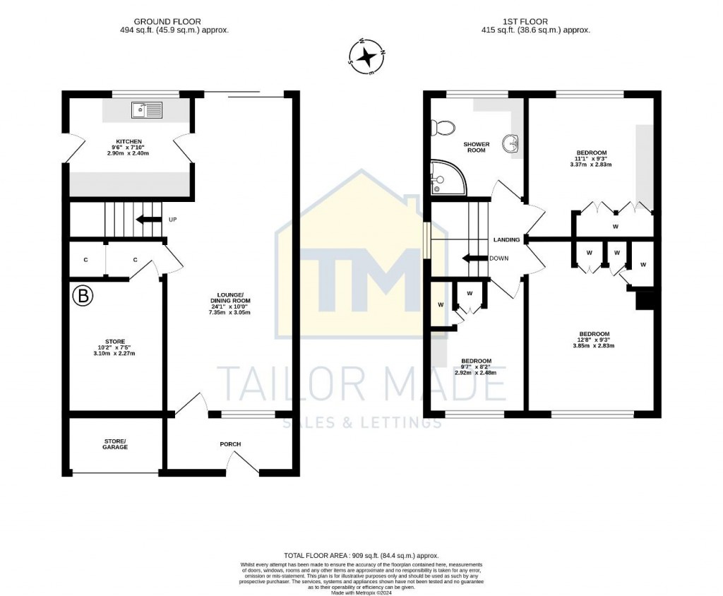 Floorplans For Streamside Close, Allesley, Coventry