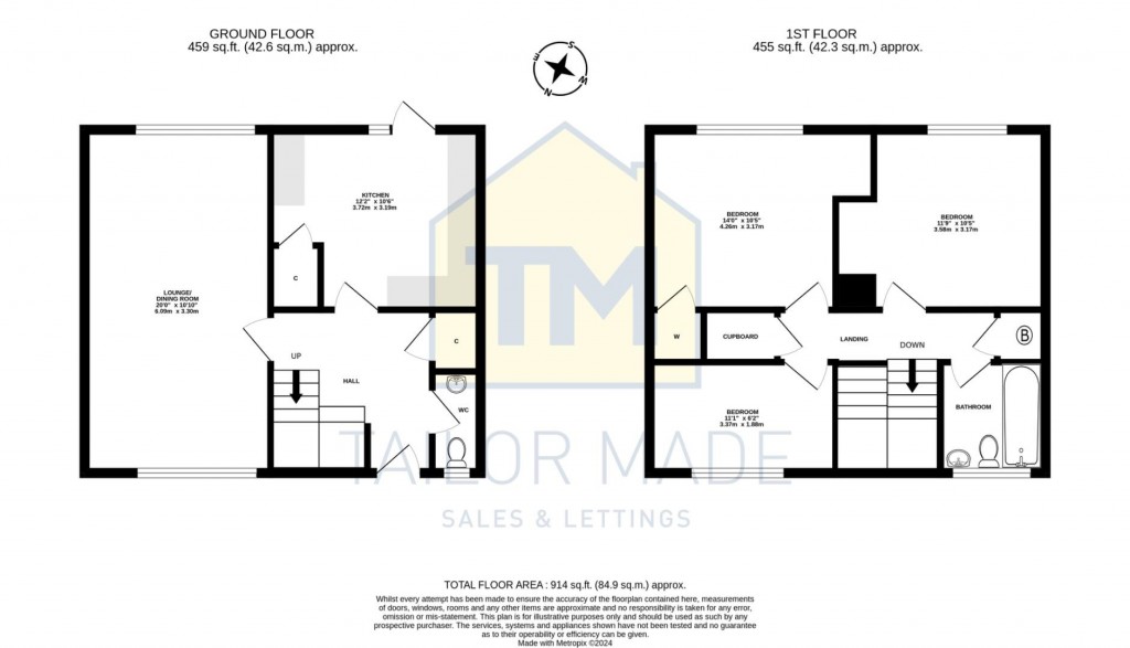 Floorplans For Brookside Avenue, Whoberley, Coventry - NO CHAIN