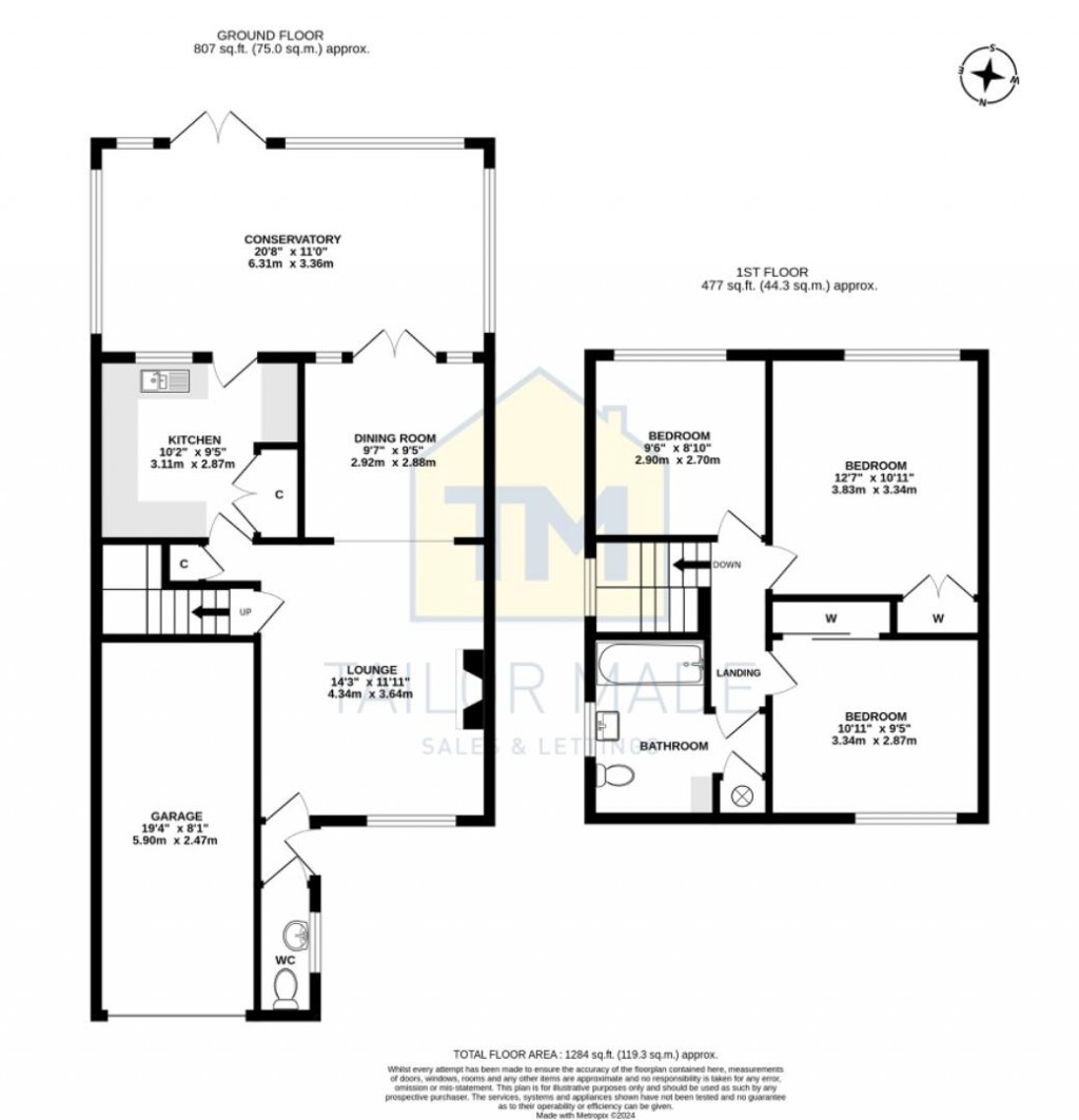 Floorplans For Badger Road, Ernesford Grange, Coventry - NO ONWARD CHAIN