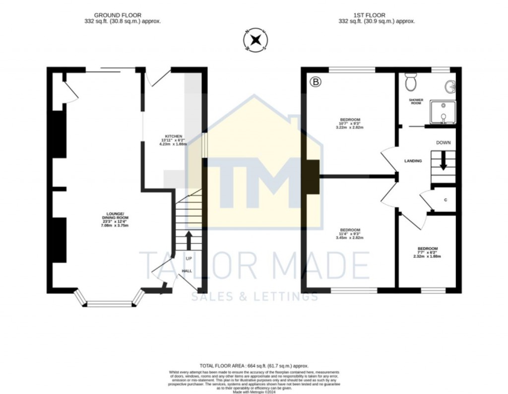 Floorplans For Herrick Road, Coventry - 3 Bedroom Semi, Poet's Corner