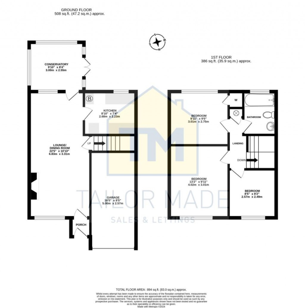 Floorplans For Appledore Drive, Allesley Green, Coventry