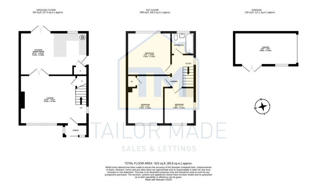 Floorplans For Denham Avenue, Allesley Park, Coventry