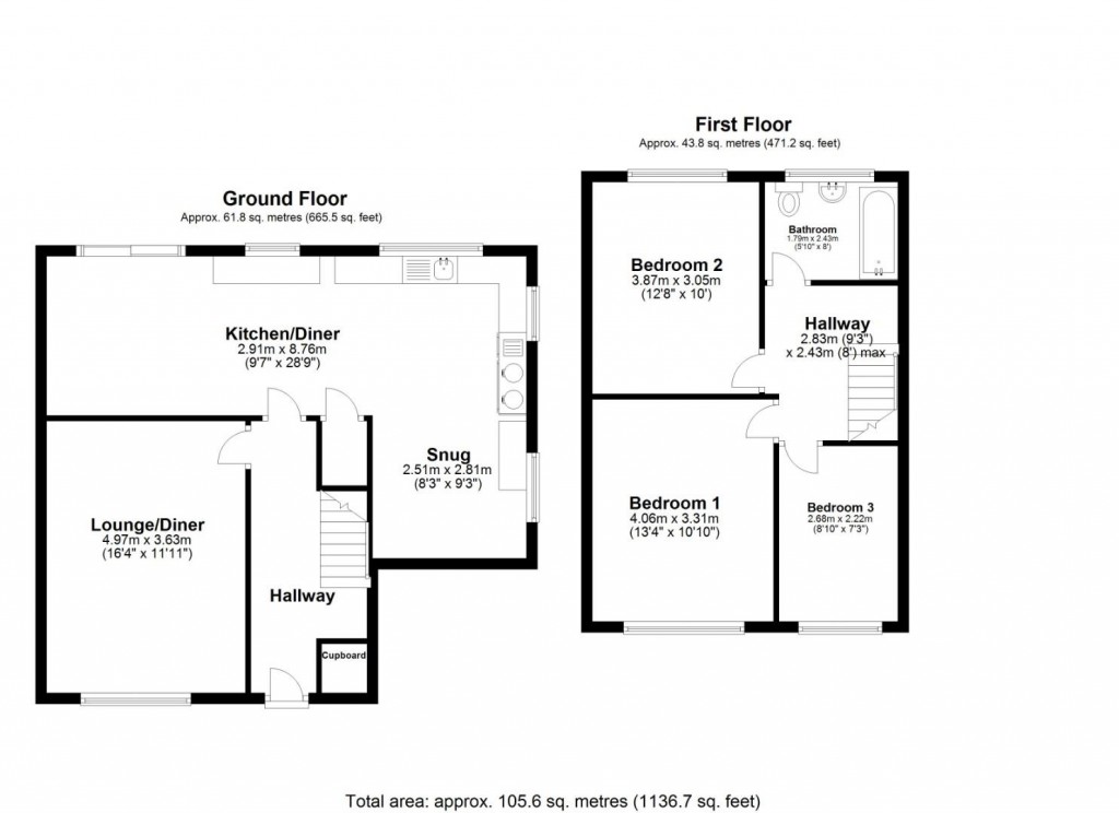 Floorplans For Jenkins Avenue, Eastern Green, Coventry - Extended Corner Plot